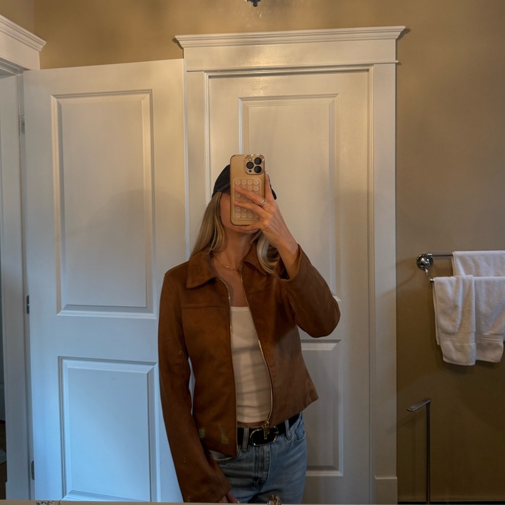 Abercrombie & Fitch Tan Suede Jacket